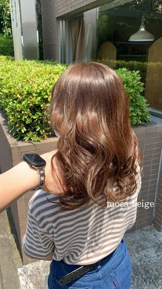 セミロング カラー 🌈re-room EIKI🇰🇷のヘアスタイル