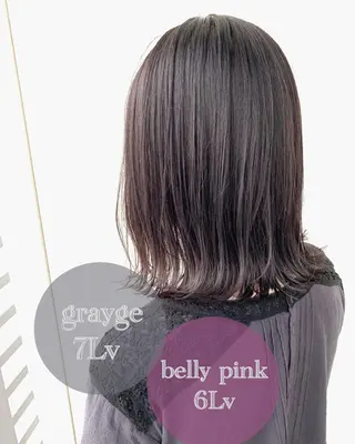 ミディアム カラー ヘアアレンジ Zina福岡天神🪞 髪質改善🪞レイヤーのヘアスタイル