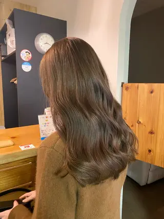 セミロング カラー sun ship所属・栢木 海央のヘアスタイル