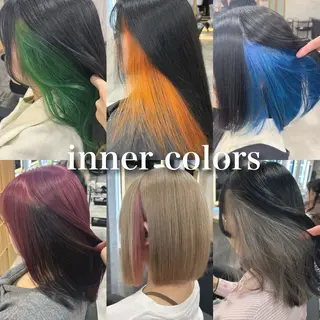 ロング カラー パーマ ヘアアレンジ 透明感ブリーチカラー 🌈TOMOHIROのヘアスタイル