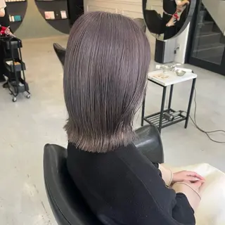 ミディアム カラー MaisonHALU 梅木琉衣のヘアスタイル