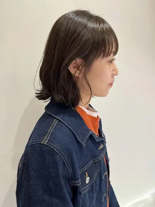 ミディアム カラー ニュアンスヘア☆樋口 希世☆のヘアスタイル