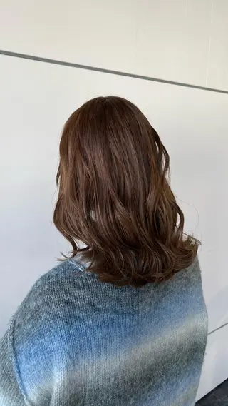 セミロング カラー 🌈re-room EIKI🇰🇷のヘアスタイル