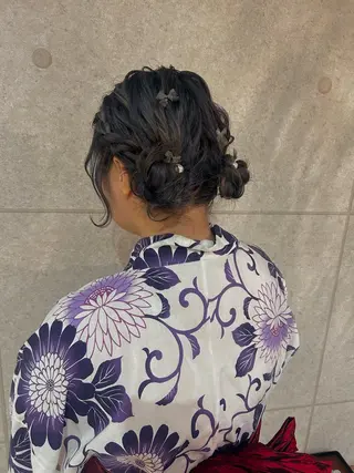 ミディアム ヘアアレンジ konomi⛓🩶 カラー/ヘアアレンジのヘアスタイル