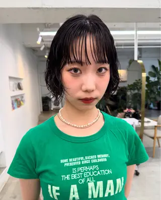 ショート パーマ 岩戸 新のヘアスタイル