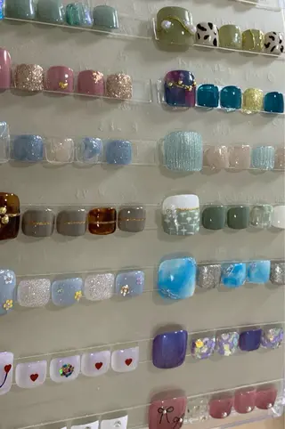 ネイル Kaka_ パラジェル、長さだしのネイルデザイン