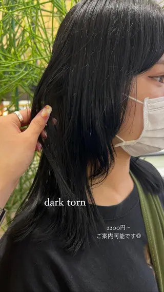 ミディアム 暖色カラー/レイヤー カット/Yunaのヘアスタイル