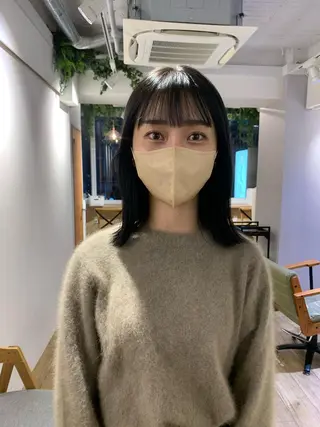 ミディアム カラー Door代官山所属・詩織/パーマ /代官山のヘアスタイル