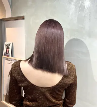 セミロング カラー ナツミ/透明感カラー /酸性ストレートのヘアスタイル