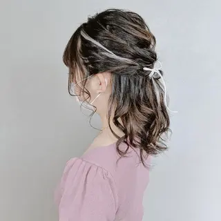 ミディアム ヘアアレンジ PRIVATE SALON EYES所属・EYES リアのマツエク・マツパデザイン