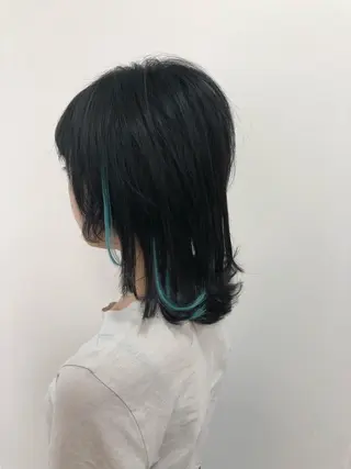 ミディアム コテ巻き風パーマ💛 池袋のヘアスタイル