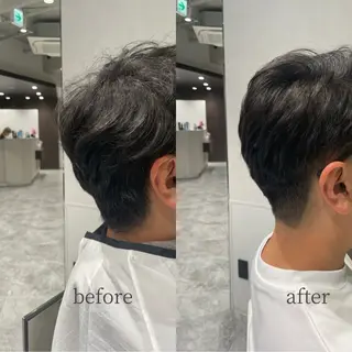 パーマ メンズ 縮毛矯正特化🩰 竹口はるかのヘアスタイル