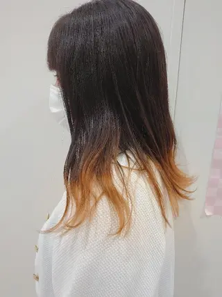 ロング カラー 髪質改善/ブリーチ 田代 龍我のヘアスタイル