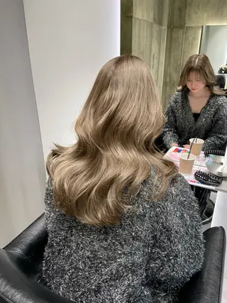 セミロング カラー 寺島 圭人のヘアスタイル