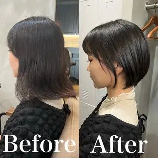 ショート カラー RIYA❤︎ Aujuaソムリエのヘアスタイル