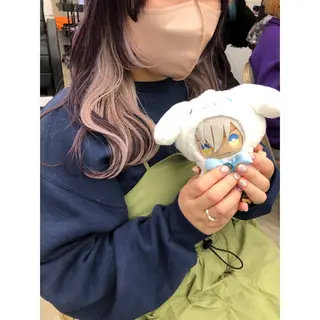 セミロング カラー 推しカラー✨ オタク美容師ユウカのヘアスタイル