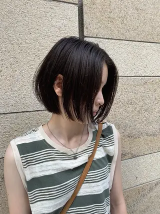 ショート 銀座/韓国レイヤー/ 艶カラー🍓原田侑依のヘアスタイル