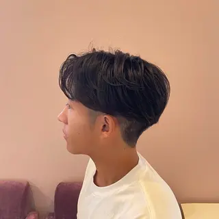 ミディアム メンズ 夏向/ハイトーン /パーマのヘアスタイル