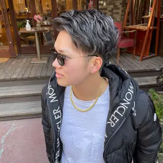 カラー パーマ メンズ enntaku 新宿所属・MASANA 🎱ディレクターのヘアスタイル