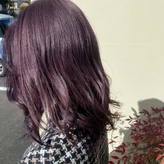 ミディアム カラー アオトソラ いしざかのヘアスタイル