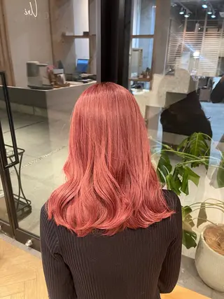 セミロング カラー 愛莉/ラベンダー/ ベージュ/ブラウンのヘアスタイル