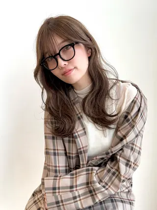 ロング 早川 楓那のヘアスタイル