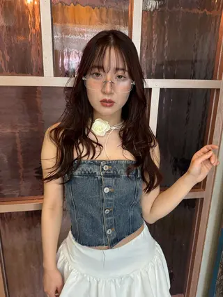 ロング 韓国 / 中国ヘア 🦋Noniのヘアスタイル