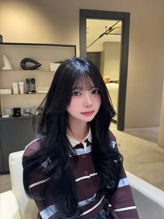 ロング ひめな 🎀カットモデルのヘアスタイル