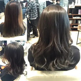 ミディアム セミロング ロング カラー Re:ta KANZOのヘアスタイル