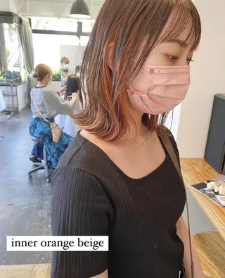 カラー ミディアム en:s【新潟万代】 🌈川瀬瑠那のヘアスタイル