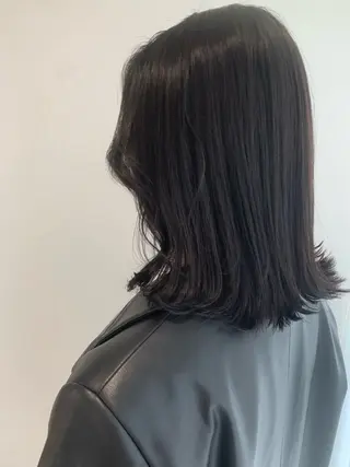 ミディアム カラー 松浦ゆずき 韓国/ 診断/ダウンパーマのヘアスタイル