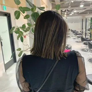 カラー 神戸でブリーチなら puty/レイヤーのヘアスタイル