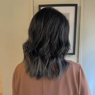 ミディアム カラー ナガミネアリサ/ 学芸大学/海外ヘアのヘアスタイル