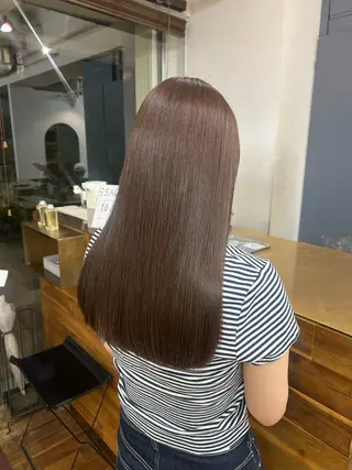 セミロング カラー たにおか まなか /大阪/暖色カラーのヘアスタイル