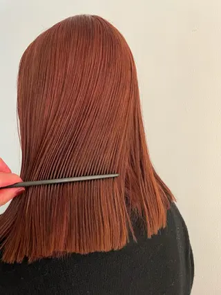 ミディアム カラー ボブ美容師 /馬場 翼のヘアスタイル