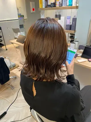 ミディアム 西山 恵太郎のヘアスタイル