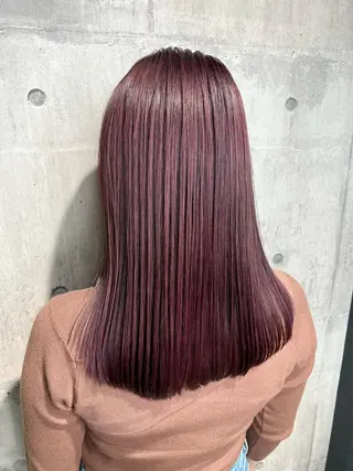 ロング カラー mimiiy梅田 中崎町ハイトーンのヘアスタイル