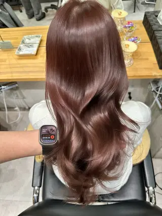 セミロング ✨透明感カラー/縮毛 恵比寿HAYATO✨のヘアスタイル