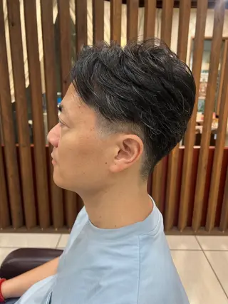 ショート メンズパーマ山内 結稀のヘアスタイル