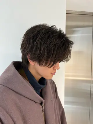 ミディアム パーマ メンズ 🏆メンズヘア特化 🥇代表りんぺーのヘアスタイル
