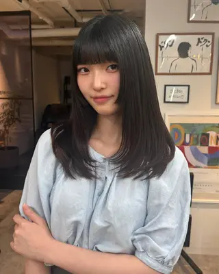 ロング カラー ヘアアレンジ 💎韓国ヘア/ 艶カラー💎souのヘアスタイル