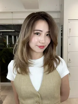 ロング カラー ✨レイヤーカット 海外ヘア/原宿✨のヘアスタイル