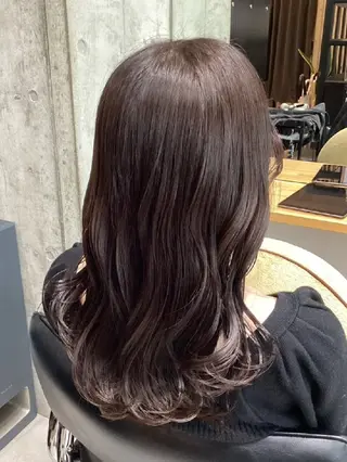 セミロング カラー ヘアアレンジ/透明感 カラー/AKARIのヘアスタイル