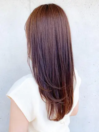 ロング カラー Agnos青山所属・鈴木 里奈のヘアスタイル