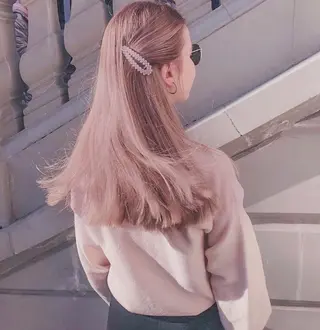 ロング カラー 三浦 望のヘアスタイル