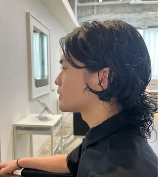 パーマ メンズ ANY/メンズ特化/ シバヤ　ユウキのヘアスタイル