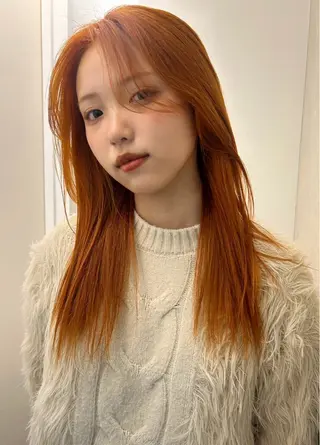 ロング カラー 暖色ハイトーン/ moe🍒✨❤️のヘアスタイル