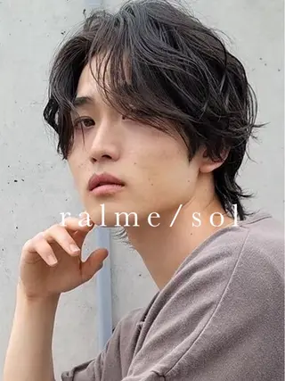 メンズ 🧸ミルクティー／ ぷつっとボブ｜ミクのヘアスタイル