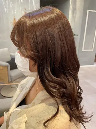 ロング カラー kuschel モリオカのヘアスタイル