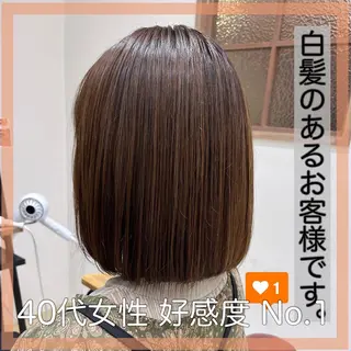 ミディアム カラー 長津 健一郎のヘアスタイル